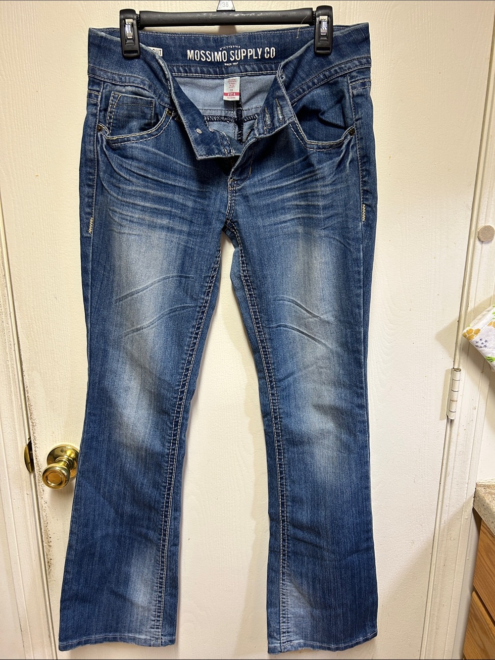 Mossimo Supply Co. Medium Blue Bootcut Jeans